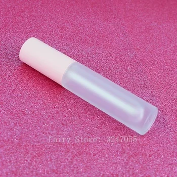 5ml DIY Gol Luciu de Buze roz tub capac de culoare roz luciu de Plastic clar Mată Lipgloss Tub de ambalare Container Mini Luciu de Buze Sticle