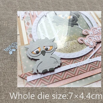 Noul Design Craft din Metal de Tăiere Mor mor reduceri bufniță drăguț decor albumul Album de Carte de Hârtie Ambarcațiuni Relief mor reduceri
