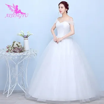 AIJINGYU 2020 2021 mireasa Personalizate noi de vânzare fierbinte ieftine minge rochie de dantelă sus înapoi formale rochii de mireasa rochie de mireasa FU297