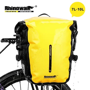 Rhinowalk Biciclete sac&Coș Complet rezistent la apa 7L Bicicleta capacitate Sac Multifuncțional Rack Spate Coș Sac de Ciclism Saci