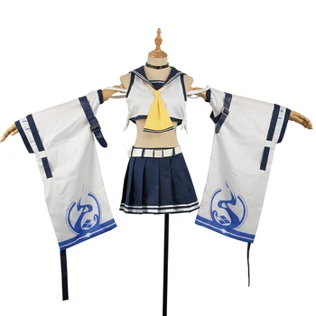 Joc De Azur Lane Distrugător Ayanami Clasa Fubuki Cosplay Costum Personalizat, Rochie De Vara De Stocare Battleframe Rochie Argintie