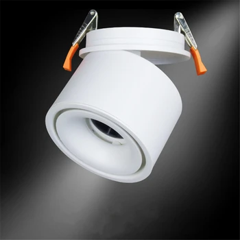 10X LED downlight întinde COB downlight 3-15W AC85-265V reglabile la 90 de grade downlight 360 rotativ LED-uri de iluminat interior