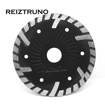 REIZTRUNO 125mm Val Core Turbo de Diamant Ferăstrău Umed/Uscat pânză de Ferăstrău Circular pentru Polizor - Beton Zidărie de Piatră și Materiale