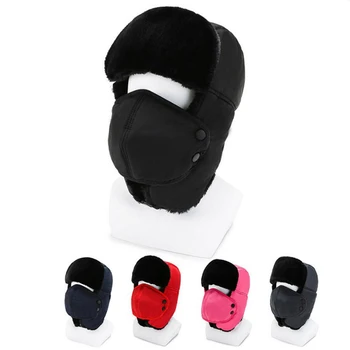 Iarna Rece Îngroșarea hotVelvet Leifeng Pălărie Bărbați Și Femei în aer liber Protecție pentru Urechi groase de Bumbac Masca Nas Pălărie de Protecție