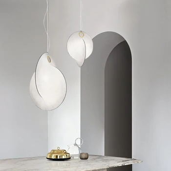 Moderne de Mătase Pandantiv cu LED-uri de Lumină De Atmosferă Sala Pandantiv Lampă Pentru Camera de zi Acasă, Interior, Suspensie 0