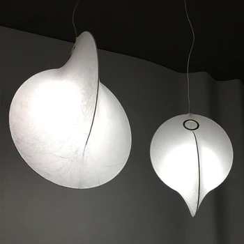 Moderne de Mătase Pandantiv cu LED-uri de Lumină De Atmosferă Sala Pandantiv Lampă Pentru Camera de zi Acasă, Interior, Suspensie 3