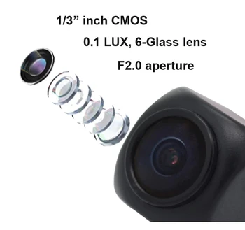Cel mai bun Masina Reaview Camera video FHD 1080P Viziune de Noapte pentru Android 8.1 DVR camera vehicul cu 6 metri de cablu 0.1 Lux spate cam impermeabil 4