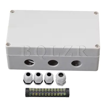 BQLZR Gri-Alb 12 Biți Conector Impermeabil Electric Cutie de Joncțiune de la 1 la 3