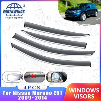 Deflectoare de vânt pentru Nissan Murano Z51 2009~2014 Accesorii Auto Fereastră Ploaie Spranceana Paznici Auto Parasolar Tent Trim 2011 2012