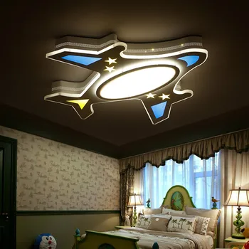  copii, cameră de studiu Lumini Plafon avion LED-uri de 5-15square metri copil Dormitor Ultra-subțire moderne flush mount plafondlamp