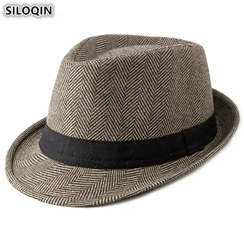 SILOQIN Bărbați de vârstă Mijlocie e Gentleman Britanic Pălării Pălării Noi Toamna Iarna Femei Elegante de Jazz Pălărie Marci Tatălui Capace de Cuplu Pălărie