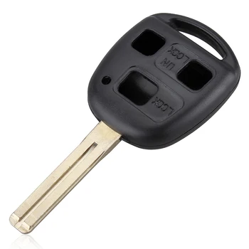 3 Butoane Negre de Înlocuire Portabil Cheie Cazul Shell a sistemului de acces fără cheie de la Distanță Fob Netăiat Lama Fix Maestru pentru Lexus Convenabil Accesorii