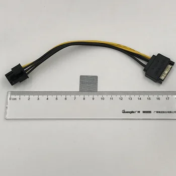 Cablu Sata 15Pin la 6pini placa Grafica Cablu Sata la PCIe, PCI-e PCI Express Adaptor de Alimentare pentru exploatare Minieră Miner Cablu 18cm 4