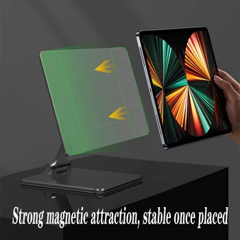 Vmonv 360° Rotativ Magnetic Suport Comprimat Aluminiu Reglabil Ipad Suport Pliant pentru IPad Pro 11/12.9/iPad Air Desktop Suport