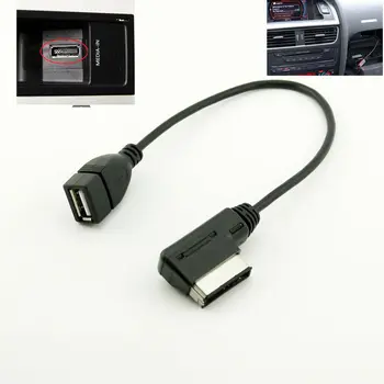 10buc mass-Media-În AMI MMI MDI AUX USB Cablu Adaptor de Interfață pentru Audi Q5 Q7 R8 A4 VW 27cm