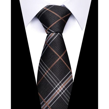 Grad înalt de 7,5 cm Mătase Frumos Gravatas Bărbați Cravată Neagră Cravată accesorii Vestimentare cu Buline Ivory Masculin Ziua de Paști Cravată Slim 5