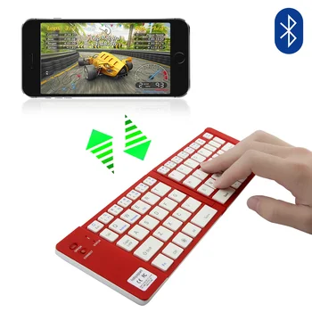 Tastatura Bluetooth Wireless Pliabil Tastatura Rechageable Birou PC Gaming Keybord Ultra Slim Portabil Pentru Windows, Android, IOS