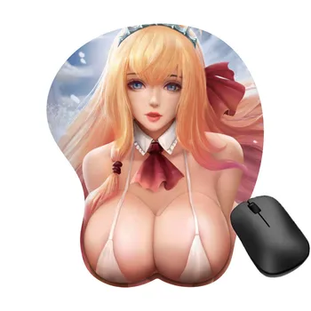 3D Fata Sexy Mousepad Mare Oppai Creative de Înaltă Calitate Anime Pad Mat Gel Mouse Pad cu Încheietura Restul Gaming MousePad de Desene animate Anime