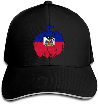 Unisex Șapcă De Baseball Haiti Dovleac De Halloween Pavilion Bumbac Tata Pălărie Reglabil Casual, Sport Și În Aer Liber Capace Negre