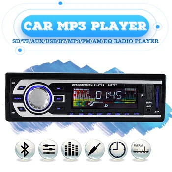SD USB Masina Încărcător Autoradio FM Tuner Radio Auto Jucător 12V Kituri Stereo 1 DIN Bluetooth AUX MP3 Audio auto 2