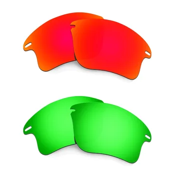 2 Perechi HKUCO Pentru Rapid Geaca XL Polarizat Lentile de Înlocuire Roșu și Verde Smarald-doar Lentile
