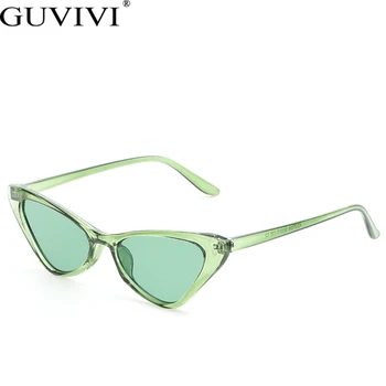Hip-Hop Cat ochelari de Soare Ochi de Personalitate Mic Triunghi Ochelari Moda Bomboane de Culoare Poligon Cadru Femei Bărbați Punk Nuante UV400