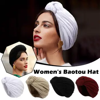 2023 Culoare Musulman Basma Femeile Islamice Interior Cu Cap De Moda Cross Femei Hijab Pălărie Multicolor Beanie Cap Pălării