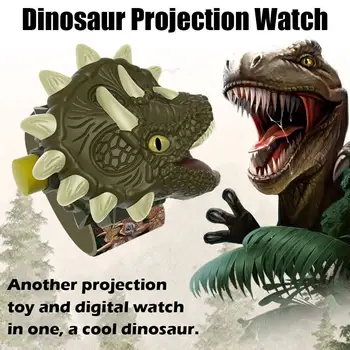 Copii Dinozaur Proiecție a Viziona Desene animate Dinosaur 24 Model de Ceas Copii Încheietura mâinii Educaționale Proiector Jucărie Tipuri Proiect J3A7 1