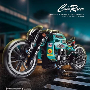 NOUL Expert Motocicleta Oraș Cărămizi Model Tech Motocicleta Blocuri Jucarii Pentru Copii Baieti Cadouri