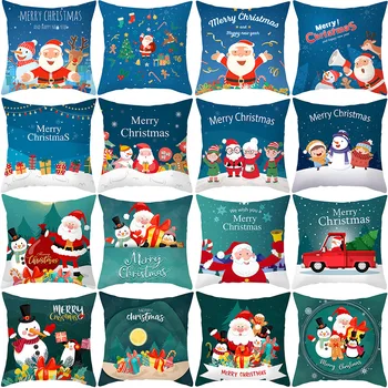 Perna Acoperi Decoratiuni de Craciun pentru Casa lui Moș Crăciun 45x45cm Pernele de Acoperire Ornamente Natal Adornos de navidad