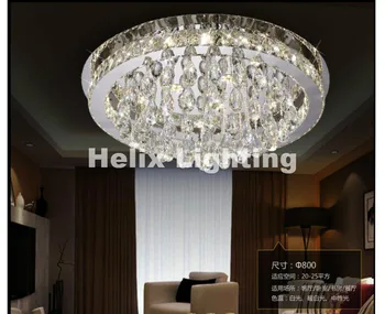 New Sosire Lux LED-uri Moderne de Cristal Lampă de Tavan Pentru Camera de zi Rotund Diametru AC Cristal corp de Iluminat Garantat 100% 1