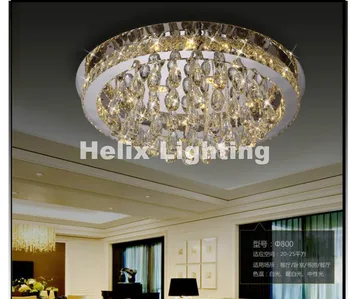 New Sosire Lux LED-uri Moderne de Cristal Lampă de Tavan Pentru Camera de zi Rotund Diametru AC Cristal corp de Iluminat Garantat 100% 3