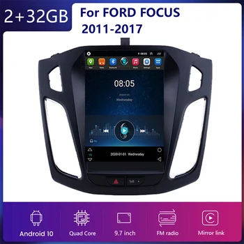 Android 11 GPS Auto Pentru Ford Focus 2011-2017 de Navigație Radio Stereo Multimedia Verticale Tesla Ecran BT 2 DIN nici un DVD Player