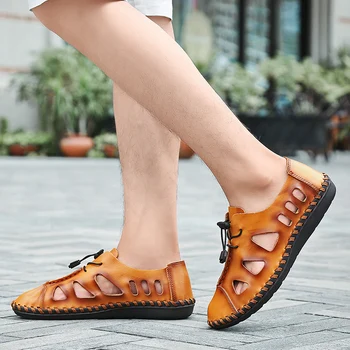 pantofi herren schoenen sandles pentru încălțăminte clasic mens pânză zapatos papuci de casă zomer sandale de heren deportivas de funcționare hombre