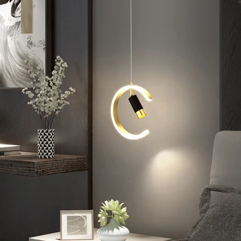 2021 Pandantiv cu LED-uri Lampă de Agățat Lumina de Aluminiu acasă Noptiera Dormitor camera de zi cafe-bar droplights decor de prindere 110v 240v