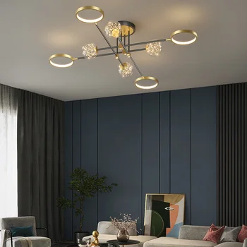 Noile LED-uri Moderne, Candelabre Lumini Pentru Living Dining Dormitor Lămpi de Iluminat Interior Acasă Pandantiv Lumini cu control de la distanță