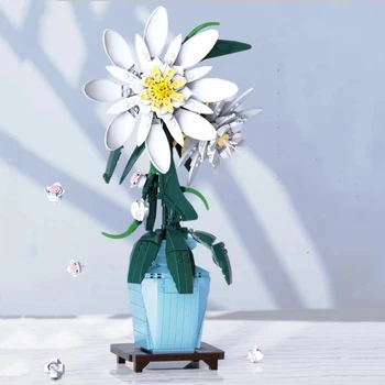 Noi MOC de Flori Model 92034 Epiphyllum Ghivece cu Plante de Ornament Buidling Blocuri de Cărămizi Jucarii Educative Ziua de nastere Cadouri de Craciun 1
