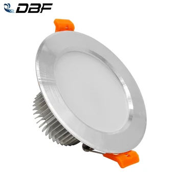 [DBF]de Argint Locuințe Luminoase LED Încastrat tip Downlight Nu Estompat 5W 7W putere de 10W, 12W SMD 5730 LED Lampă Spot cu AC 110/220V LED Driver