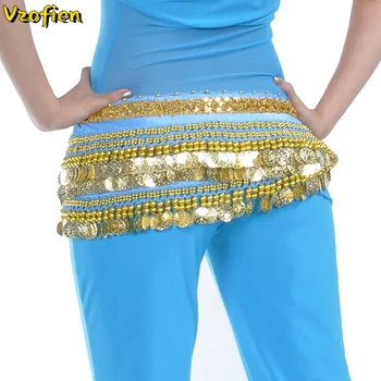 Burta Imbracaminte Practica De Îmbrăcăminte Pentru Adulți Belly Dance Talie Lanț De Dans Indian Hip Eșarfă Bollywood Performanță Poarte Costume De Centura