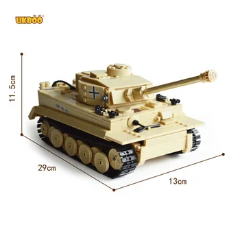 Livrare Gratuita Vânzare Fierbinte Educative Pentru Copii Jucarii Seria Bloc Situat Militare Panzer King Tiger Tank Blocuri De Caramida De Jucărie
