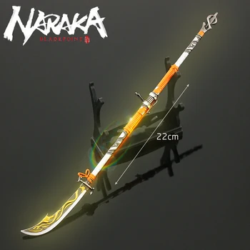 Naraka:Bladepoint Armă Itachi Rad suliță, Sabie Joc Breloc Royal Jepang Katana Fluture Cuțit, Katana Justina Gu Cadou Jucarii