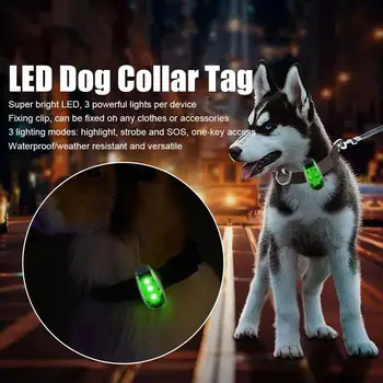 1 buc Led-uri de Avertizare Lumină intermitentă de Siguranță Lumina Strobe Lumini Pentru Impermeabil Anti-a pierdut Gulerul Lumină Placă Copilului Femeie Câine de Companie Lumina