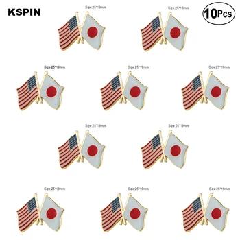 U. S. a, Japonia Pin Rever insigna Steag Brosa Ace Insigne 10buc o Mulțime