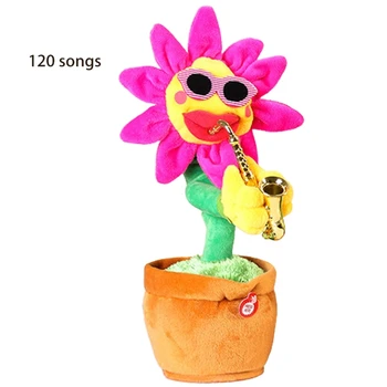 P31C 33cm/13de Interactiva Papusa Electric Dans Flori de Bumbac Moale Umplute Jucărie de Pluș Papusa cu 120 de Melodii de Joc Noutate Jucărie