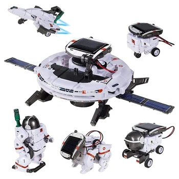 Robot Solar 6 In 1 Bloc Jucarii Educative Astronaut Tehnologie Știință Kituri De Dezvoltare De Învățare Științifice Fantezie Băiat