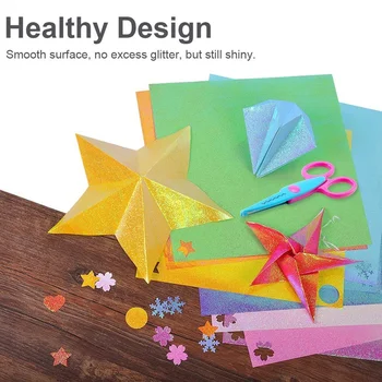 50 de Coli Origami Colorate Stralucitoare Ambarcațiuni de Hârtie Origami Pentru DIY Puncher Cutie de Cadou Ambalaj Petrecerea de Ziua Decor Album 4