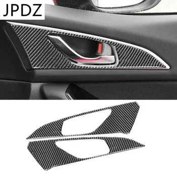 Fibra de Carbon Autocolant de Interior Usa Maner Rama Decor Interior Tapiterie Auto Dotari Pentru Mazda 3 Axela 2014-2017 styling auto