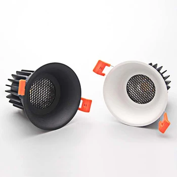 Estompat Rotund Încastrat COB LED Spoturi 9W12W15W LED Lampă de Plafon de Fundal Pictura lumini la fața Locului AC220V/110V Iluminat Interior