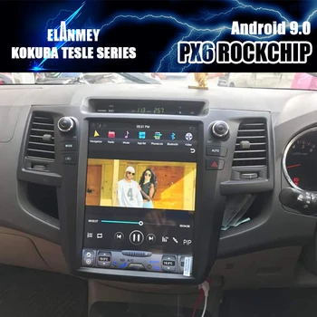 Auto Bluetooth Android cu Ecran de 9 Navigare GPS Player Multimedia Pentru Toyota Fortuner Hilux 2012 12.1 Inch Tesla Carplay Unitatea de Cap