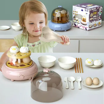Copiii simulare spray bucătărie jucării casă de joacă jucării de iluminat muzica ou abur set copilul pretinde jucarie copii cadouri